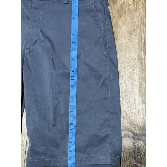 nike dri fit golf shorts Men 32 Gray Button @G1 Standard Fit - Picture 3 of 7